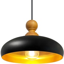 Bamyum Estrela Sarkıt Ahşap Başlık Avize Iç Mekan Aydınlatma Dekoratif Mutfak Hol Cafe Ofis