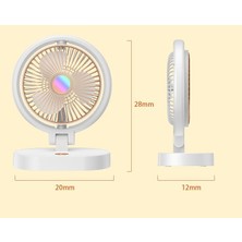 Bowujia Masaüstü Mini Fan Katlanır USB Taşınabilir Dilsiz (Yurt Dışından)