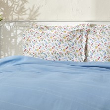 Karaca Home Noya %100 Pamuk Çift Kişilik Pike Takımı Mavi