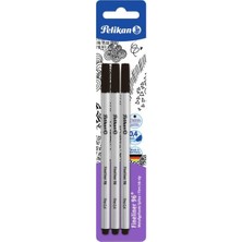 Pelikan Fineliner 3lü Blister Siyah