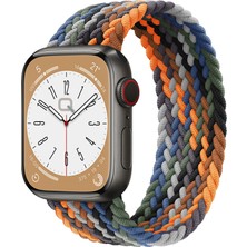 Quse Solo Loop Örgü Kordon, Apple Watch Series SE/10/9/8/7/6/5/4/3/Ultra Uyumlu 49mm-46mm-45mm-44mm-42mm, Medium, Kamujlaj