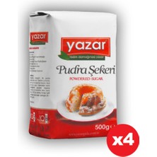 Yazar Pudra Şekeri 500 gr x 4 Paket