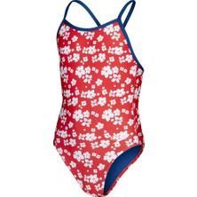 Speedo Allover V-Back Kız Çocuk Mayosu