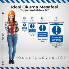 İsg Tabelam 25x35cm/kompozit/Lütfen Ellerinizi Sürmeyiniz