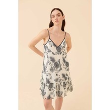 ROMAN Sırtı Açık Askılı Mini Elbise Standart Renk Y2311066_089