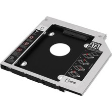 Velliw DVD CD Yuvasına Takılan Kızak SSD HDD Kutusu 9.5mm Laptop Notebook Uyumlu 2.5" SSD Takılabilir