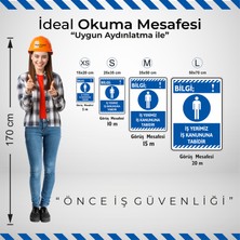 İsg Tabelam 25x35cm/kompozit/İş Yerimiz İş Kannuna Tabidir
