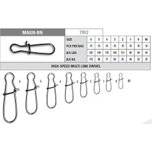 Mustad Duo Lock Snap 10'lu Paket