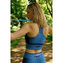 Fray Athletics Blue Topaz Sports Bra