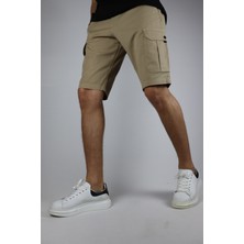 İnpool Yazlık Armürlü Kargo Cep Erkek Şort&bermuda INP209