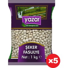Yazar Şeker Fasulye 1 Kg. x 5 Paket