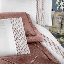 Pasıonı - Velvet - Reale -  Velvet Gri Çift Kişilik Çeyiz Seti