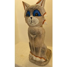 Rahan Kağıt Havluluk Ahşap Kedi Figürlü