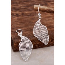 Sümer Telkari Yaprak Telkari Gümüş Küpe 4610