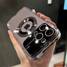 Gökkuşağı Bilişim Apple Iphone 14 Pro Kamera Lens Korumalı Yeni Magsafe Kılıf Lux Tasarım Yazılı Model