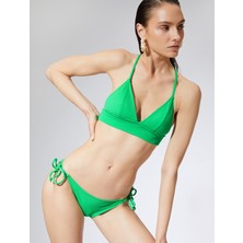 Koton Brazilian Bikini Altı Basic Dokulu Yanları Bağlama Detaylı