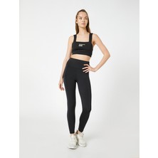 Koton Basic Spor Tayt Dikiş Detaylı Yüksek Bel