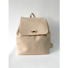 Talkıng Dreams Ekru Suni Deri Sırt Çantası