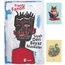 Siyah Deri Beyaz Maskeler Not Defterli Seti - Frantz Fanon