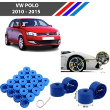 Otozet - Vw Polo Bijon Civata Kapağı Mavi Renk 20 Adetli Set 17MM 1K06011739B9