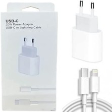 CoverZone 20W Adapter Usb-C To Lightning Kablo ve Şarj Set