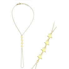 Lilarote Yıldız Altın Şahmeran Bileklik