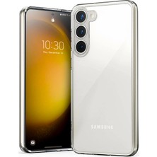 Fitcase Samsung Galaxy S23 Kılıf Kamera Korumalı Silikon Şeffaf Kapak