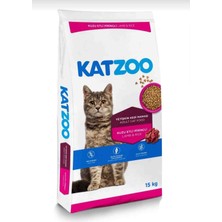 Katzoo Kuzu Etli Yetişkin Kedi Maması 2kg Açık