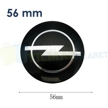 Yılmazetic Opel Logo Jant Göbeği 56 mm Metal 3m Yapışkanlı 4 Adet