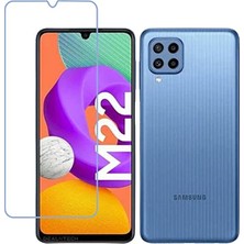 Wowacs Samsung Galaxy M22 ile Uyumlu Ekran Koruyucu Şeffaf Temperli Kırılmaz Cam Ekran Koruyucu