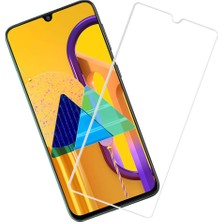 Wowacs Samsung Galaxy M30S ile Uyumlu Ekran Koruyucu Şeffaf Temperli Kırılmaz Cam Ekran Koruyucu