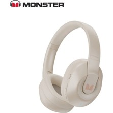 Monster Storm XKH01 Kablosuz Bluetooth Kulaklık Krem