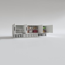 Kenzlife hazır mutfak perenna byz 060*180*22 mutfak banyo dolabı kapaklı raflı