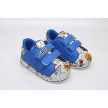 Minican Ortopedik Çok Hafif Taban Çift Cırtlı Kolay Giyim Çizgi Karakter Baskılı Çocuk Günlük Bebe Sneaker