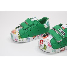 Minican Ortopedik Çok Hafif Taban Çift Cırtlı Kolay Giyim Çizgi Karakter Baskılı Çocuk Günlük Bebe Sneaker