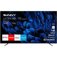 Sunny SN75LEDB252 75" 190 Ekran Uydu Alıcılı 4K Ultra HD WebOS Smart LED TV