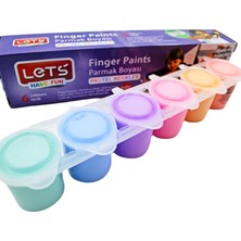 Let's Lets Parmak Boyası Pastel Renkler  6 Renk x 25ML (L5500P)