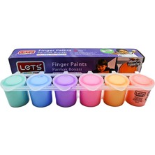 Let's Lets Parmak Boyası Pastel Renkler  6 Renk x 25ML (L5500P)