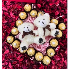 Lenostra Ferrero Rocher Çikolata ve 2 Tatlı Ayıcıklı Hediye Kutusu