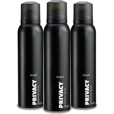 Privacy Men 3'lü Erkek Deodorant (3 x 150 Ml)