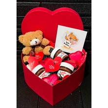 Lenostra Sevgiliye Dogum Gunu Hediyesi - Romantik - Mini Nutellalı - Kahverengi Mini Ayıcıklı