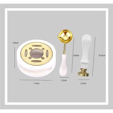 Profisher Davetiye Mum Mühürü Uygulama Seti Beyaz Renk 870 With Love