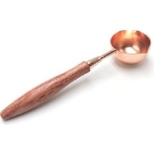 Profisher Gül Ağacı Ahşap Saplı Mum Mühürü Eritme Kaşığı Rose Gold