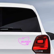 Asilmeydan Bursa Ili 16 Plaka Kodu Memleket Yarış Pisti Sticker - Oto Araba Etiket, Aksesuar, Tuning Pembe