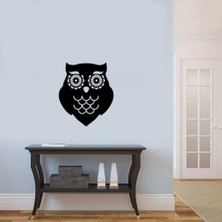 Asilmeydan Sevimli Silüet Baykuş Dekoratif Duvar Sticker, Çıkartma, Etiket