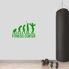 Asilmeydan Spor Evrimi, Spor Salonu Özel Isim Dekoratif Duvar Sticker, Çıkartma, Etiket Yeşil