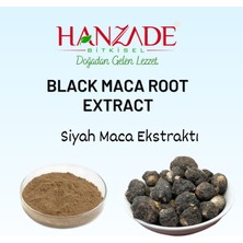 Hanzade Bitkisel Black Maca Root Powder Extract Lepidium Siyah Maka Kökü Tozu Ekstraktı Lepidyum 500 gr