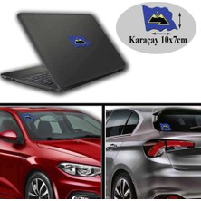 Asilmeydan Karaçay Arma, Araba, Cam, Laptop Etiket Oto Sticker -Araç Aksesuar 10X7 cm