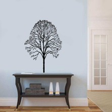 Asilmeydan Yaprakları Dökülmüş Ağaç Dekoratif Duvar Sticker, Çıkartma, Etiket