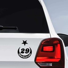 Asilmeydan Ay Yıldız Gümüşhane Plakası 29 Sticker, Oto, Araba, Araç, Etiket, Aksesuar